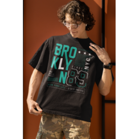 T SHIRT brroklyn 87 NOIR...