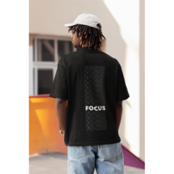 T SHIRT focus NOIR AVEC UN...