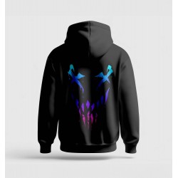 Modern Monster Print Hoodie...