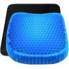 Mediawave - Store coussin en gel respirant, anti-escarres, ergonomique, assise prolongée, 37 x 30 x 4 cm