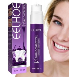 Dentifrice correcteur de couleur V34, 50 ml dentifrice correcteur de couleur pour blanchir les dents, correcteur de couleur pour