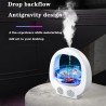 USB Rechargeable Air Humidifier, Anti-gravity Humidifier, Seven-color Light Humidifier, Automatic Off, Suitable For Office,